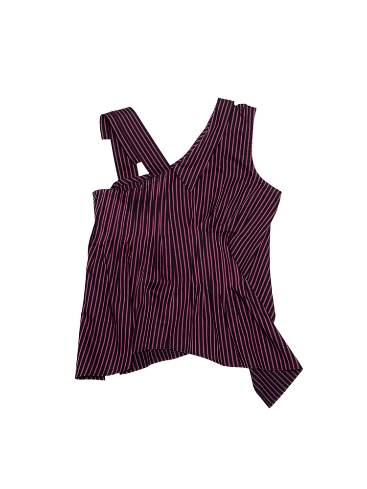 Solstice Top - Celestine Stripe