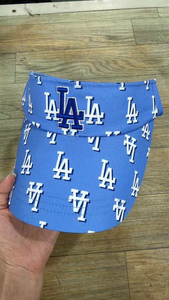 ZX096 MLB 藍色滿版LA logo太陽帽