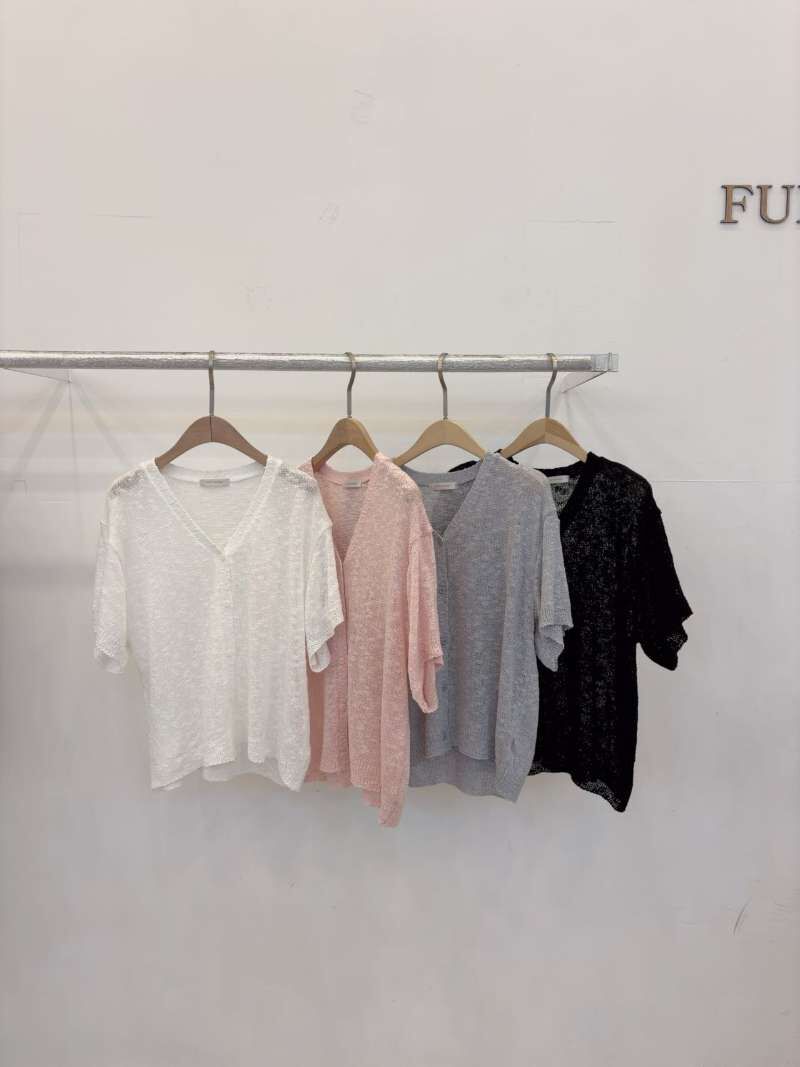 FP6204 V領夏季針織外套上衣