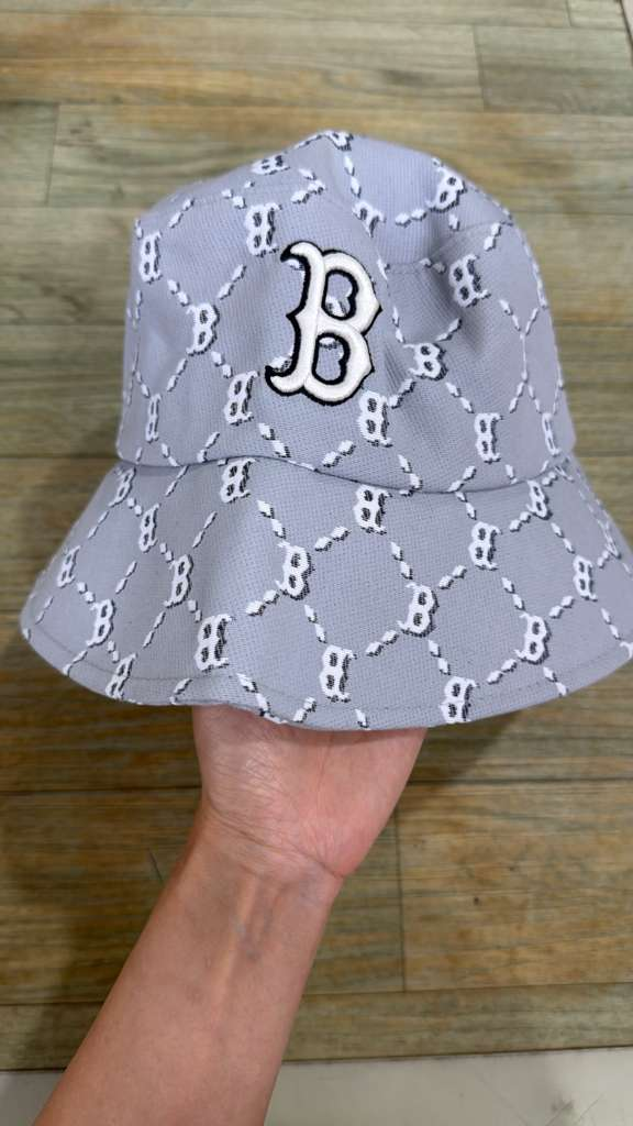 ZX103 MLB 灰色滿版B logo漁夫帽