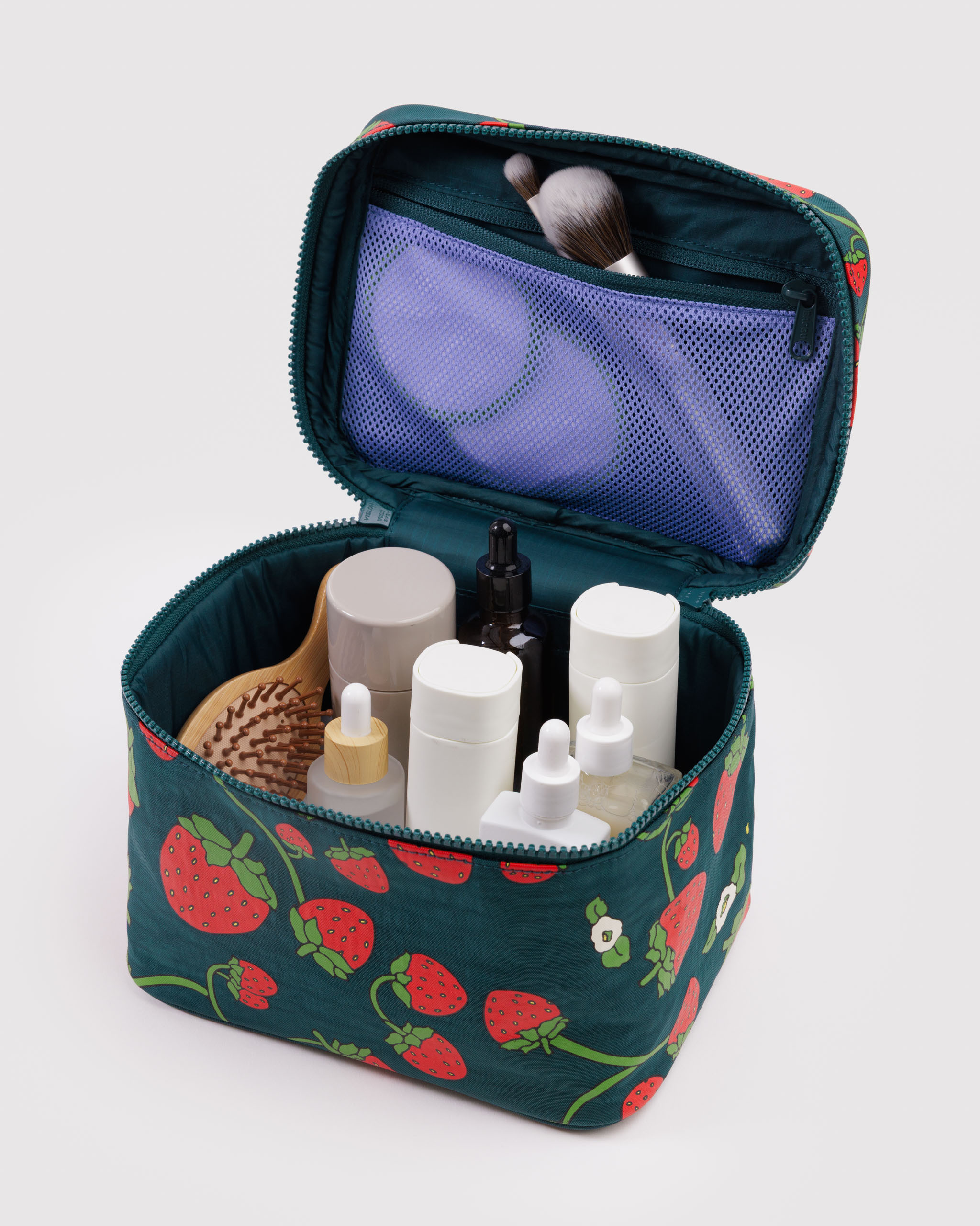 Large Cosmetic Case - Strawberry Blossom | BAGGU