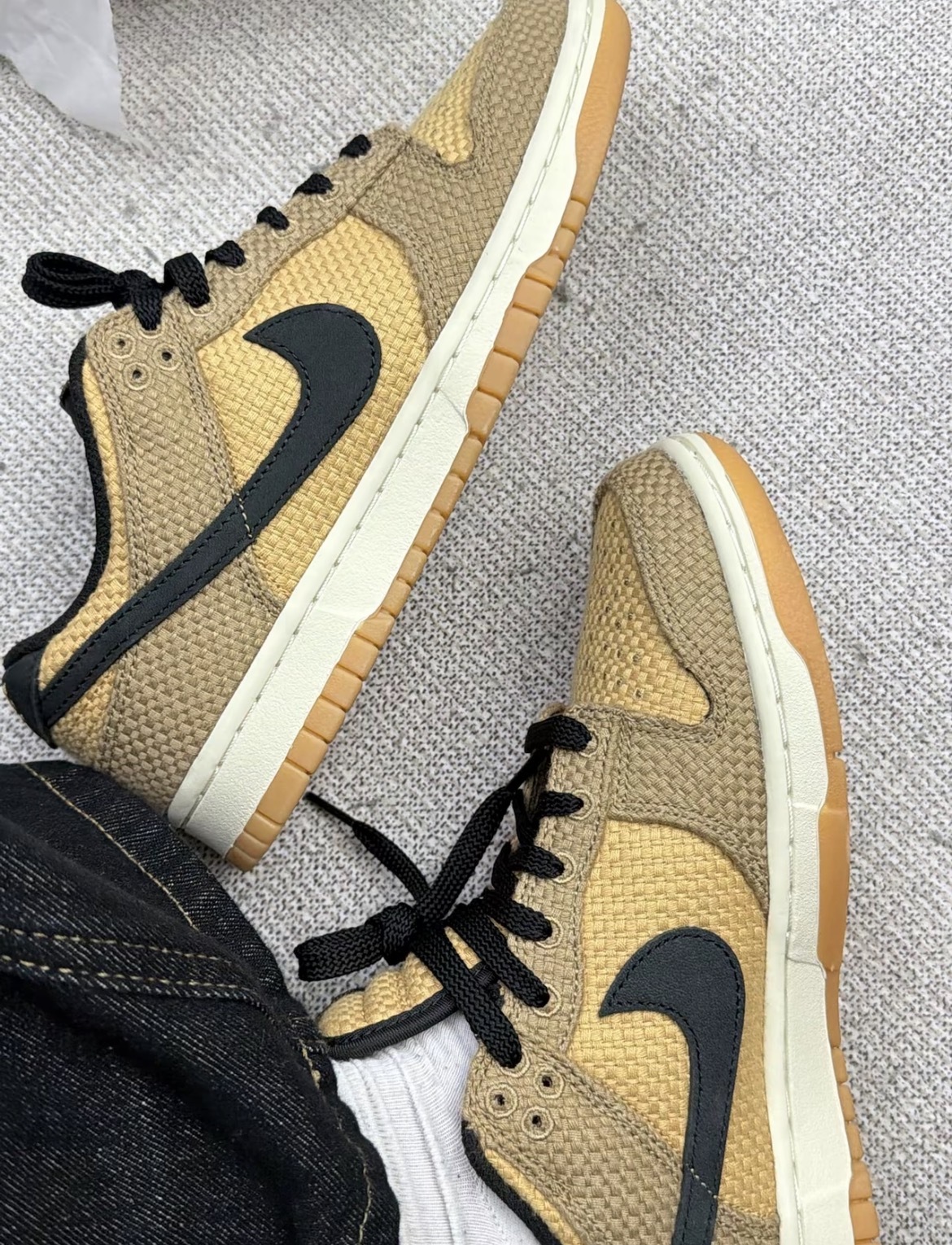 【逢甲 FUZZY】Nike Dunk Low "Light Bone/Pilgrim" 編織 灰綠 II7078-001 米白 II7078-200 棕黑 II7078-201
