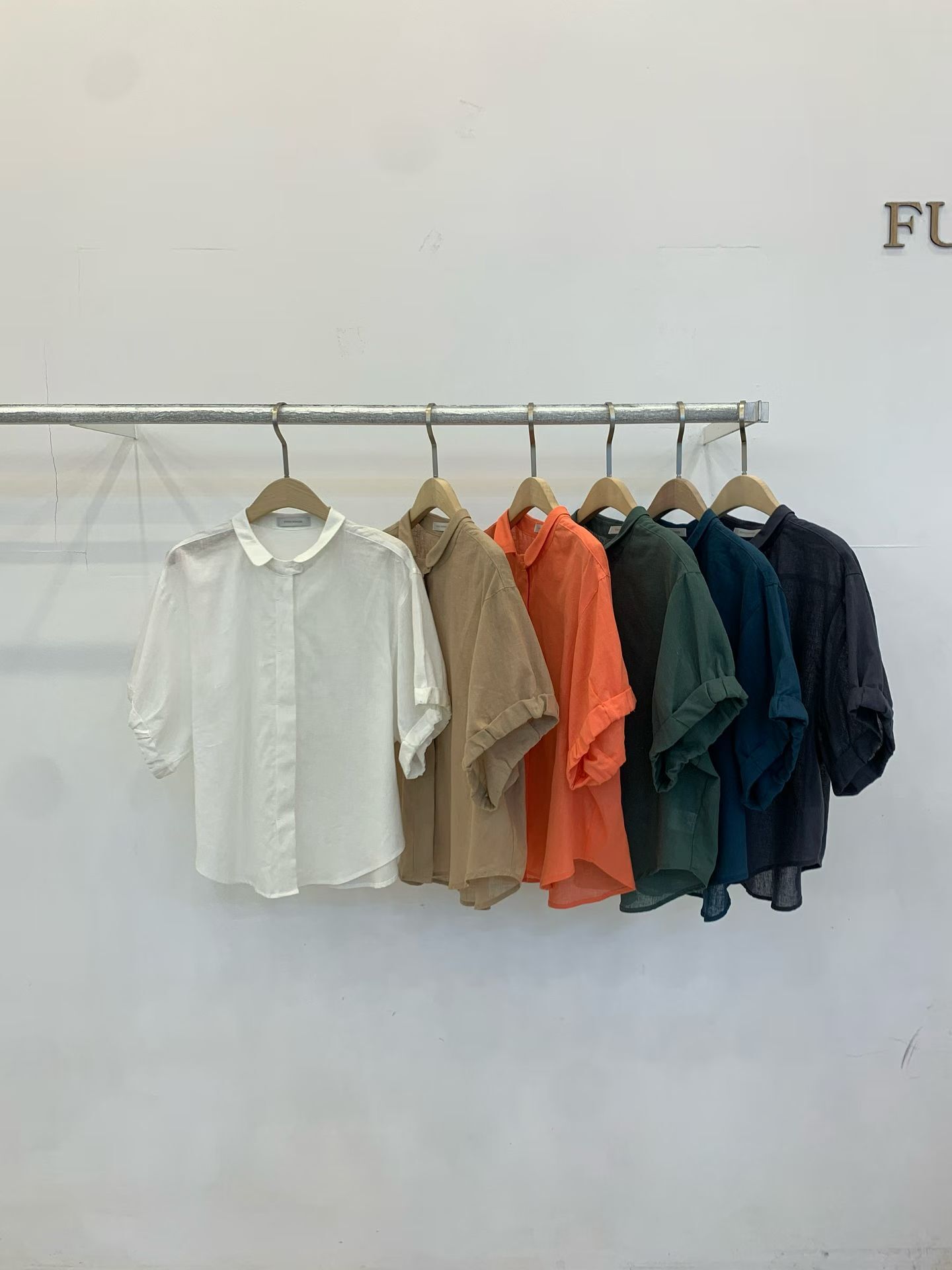 FP6220 小翻領棉麻襯衫