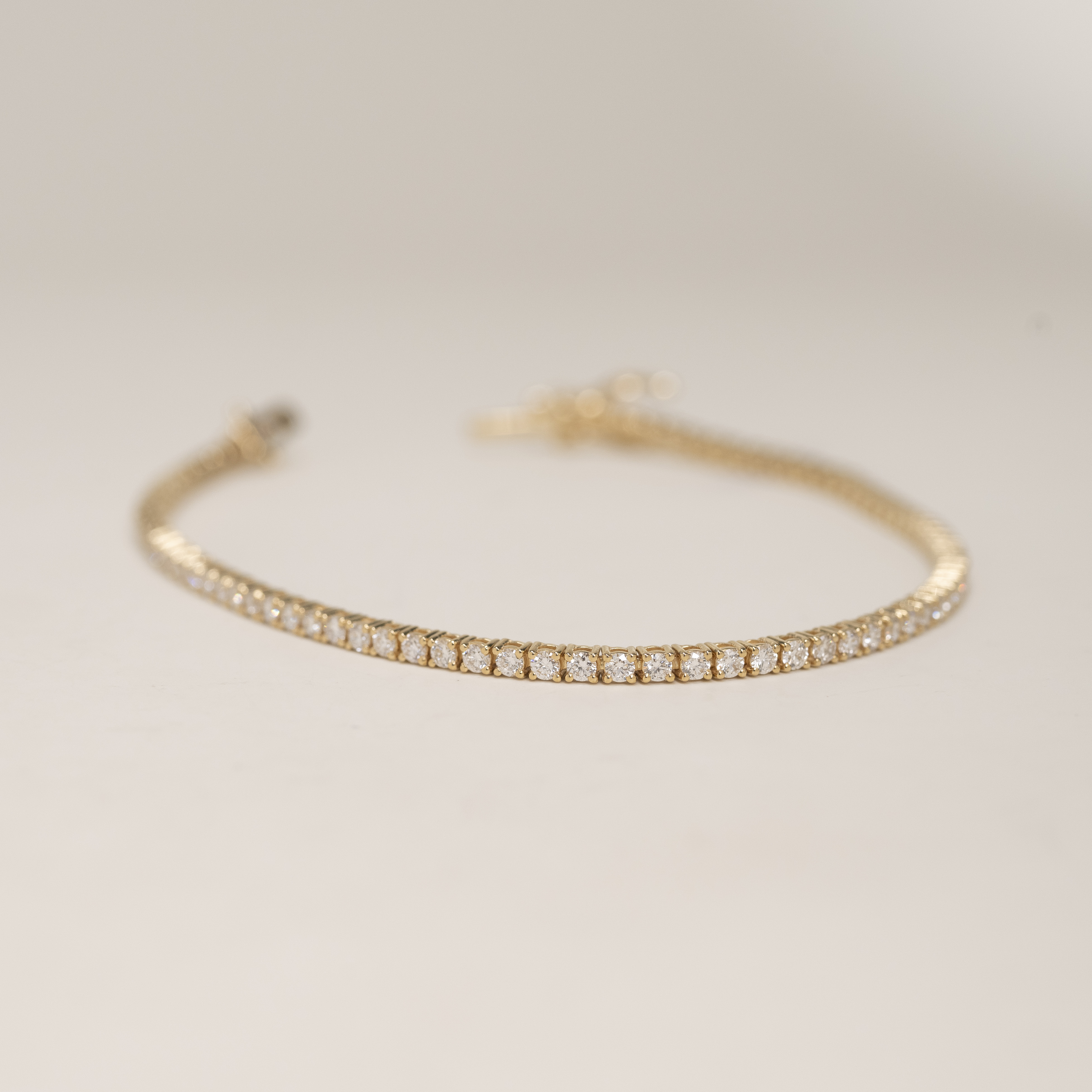 現貨|18K 四爪 1.7mm Tennis 鑽石手鏈