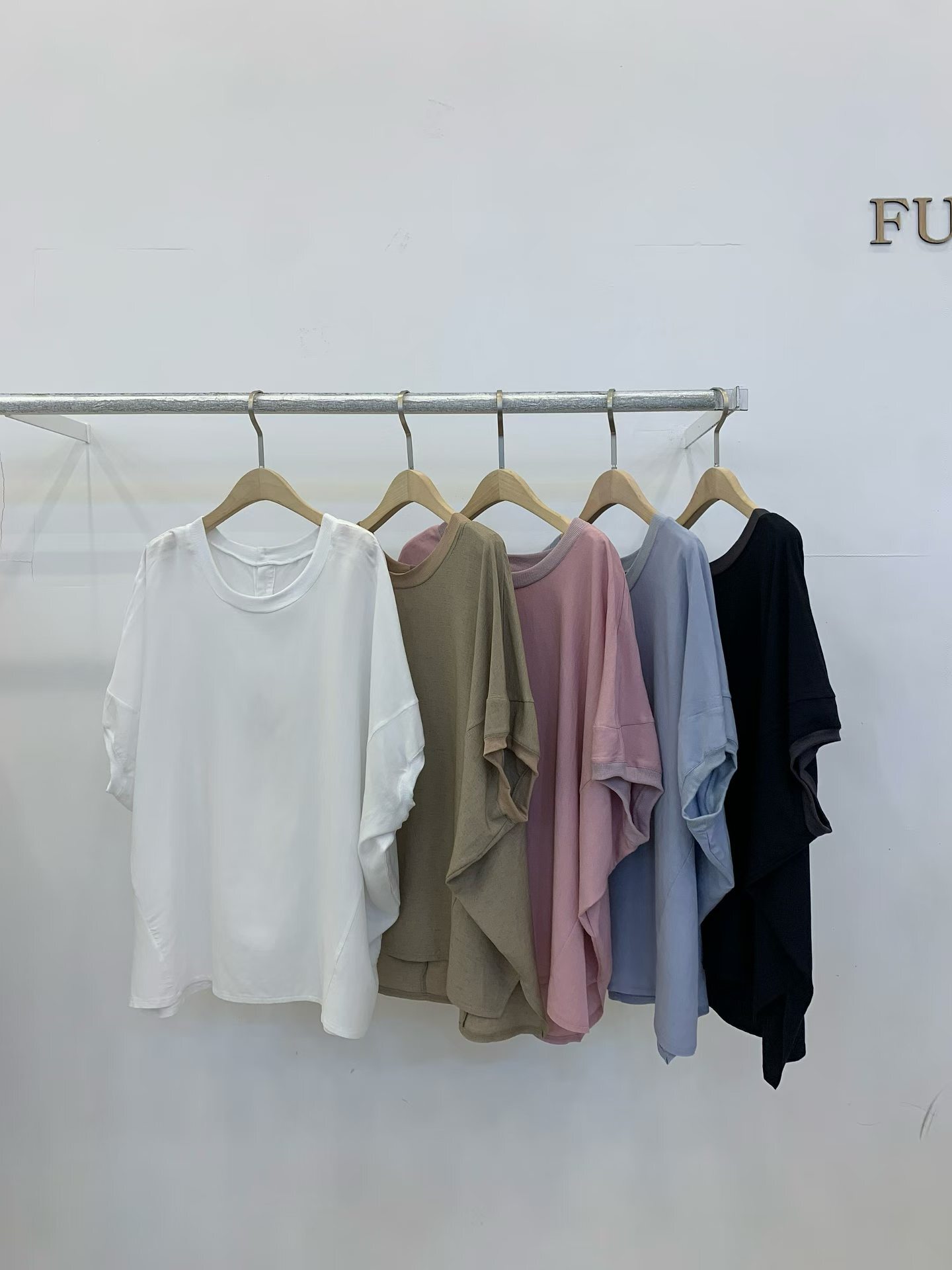 FP6224 天絲麻蝙蝠袖寬鬆上衣