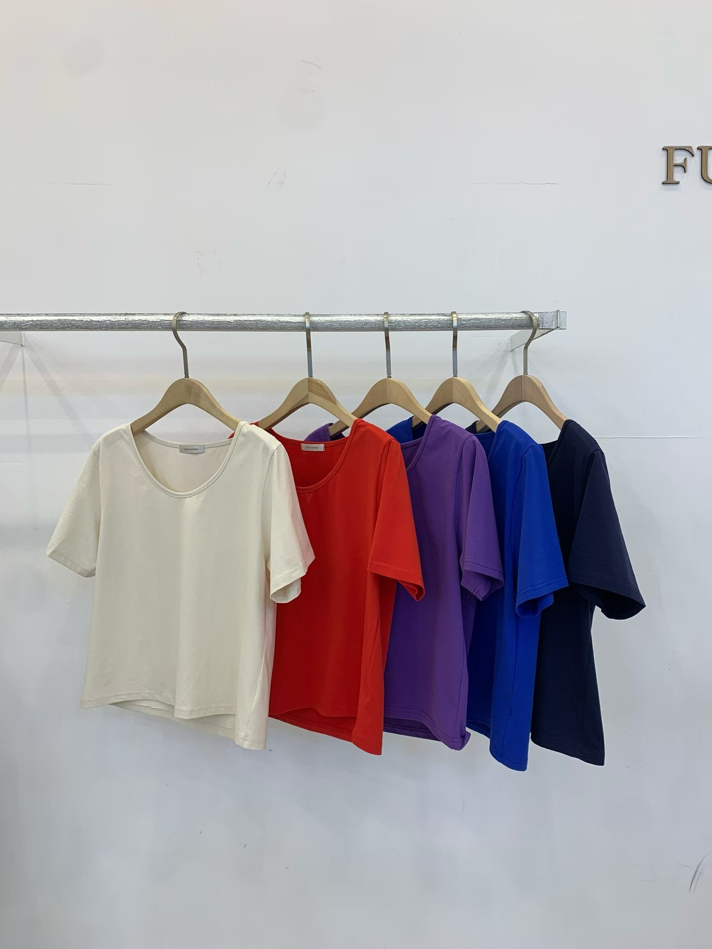 FP6227 簡約圓領純色棉T