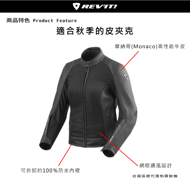 【REVIT】Ignition 3 女性冬季皮衣外套 FJL096
