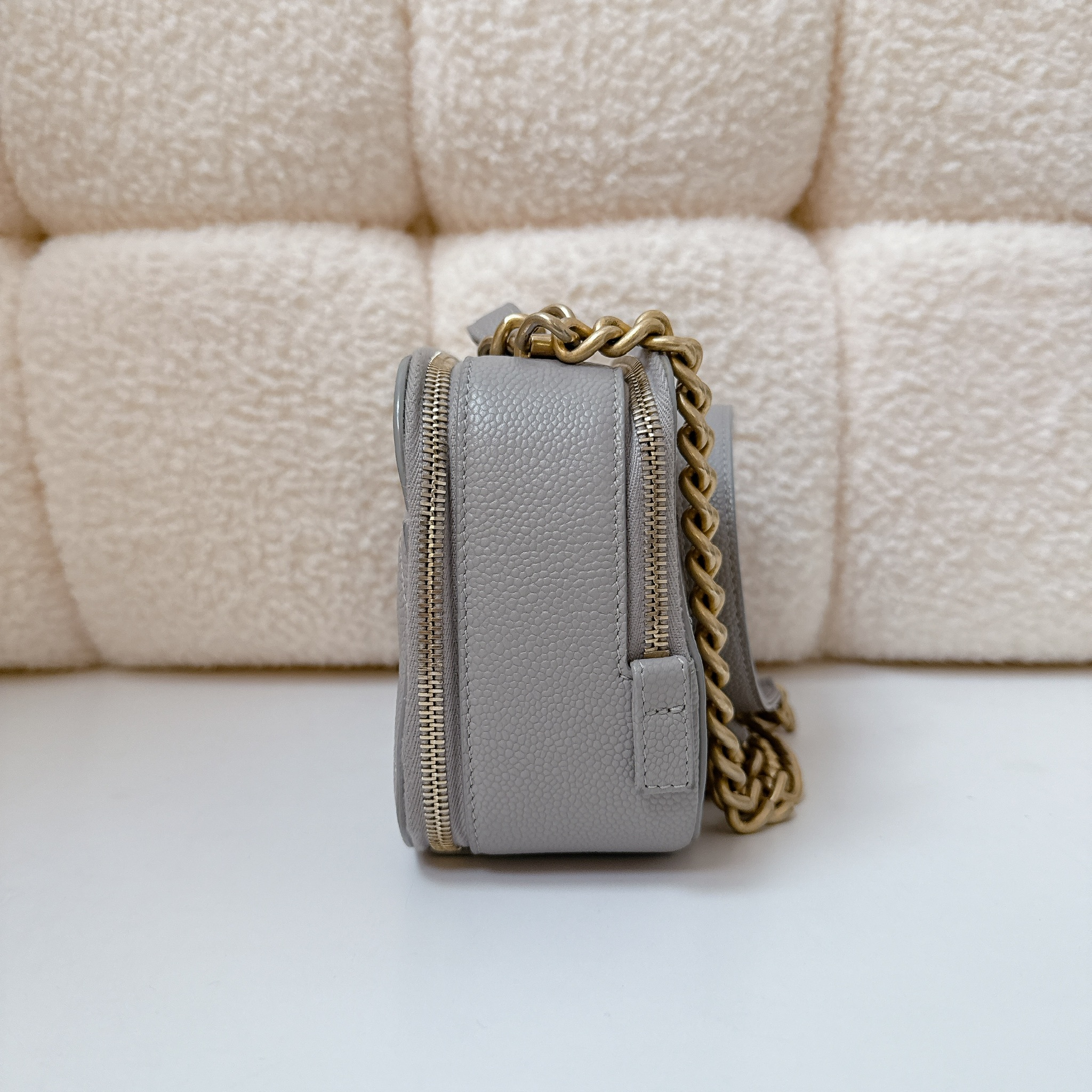 Chanel Camera Bag - Grey / GHW