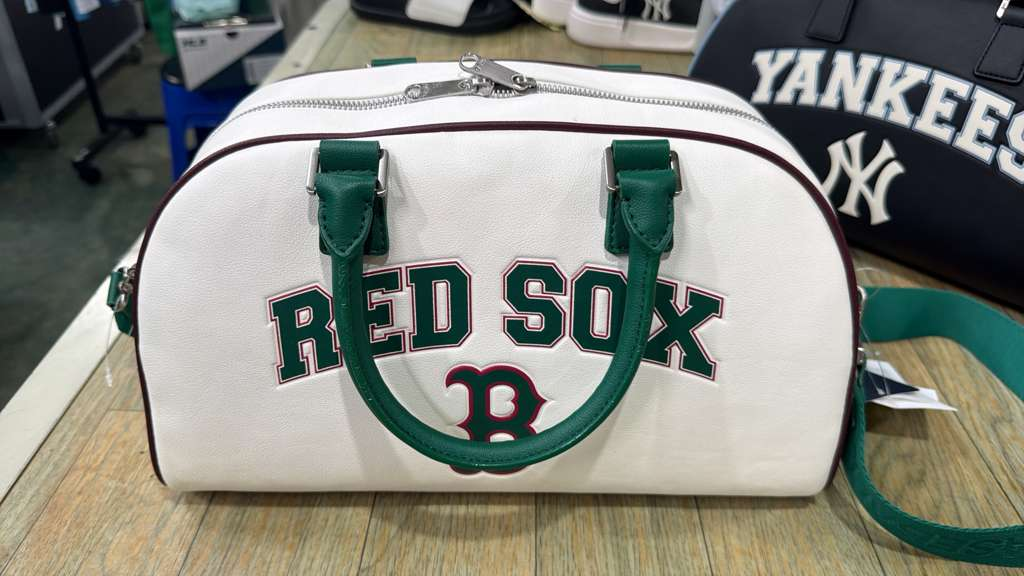 ZX090 MLB 白拼綠色RED ROX手挽單肩兩用包 35x21cm