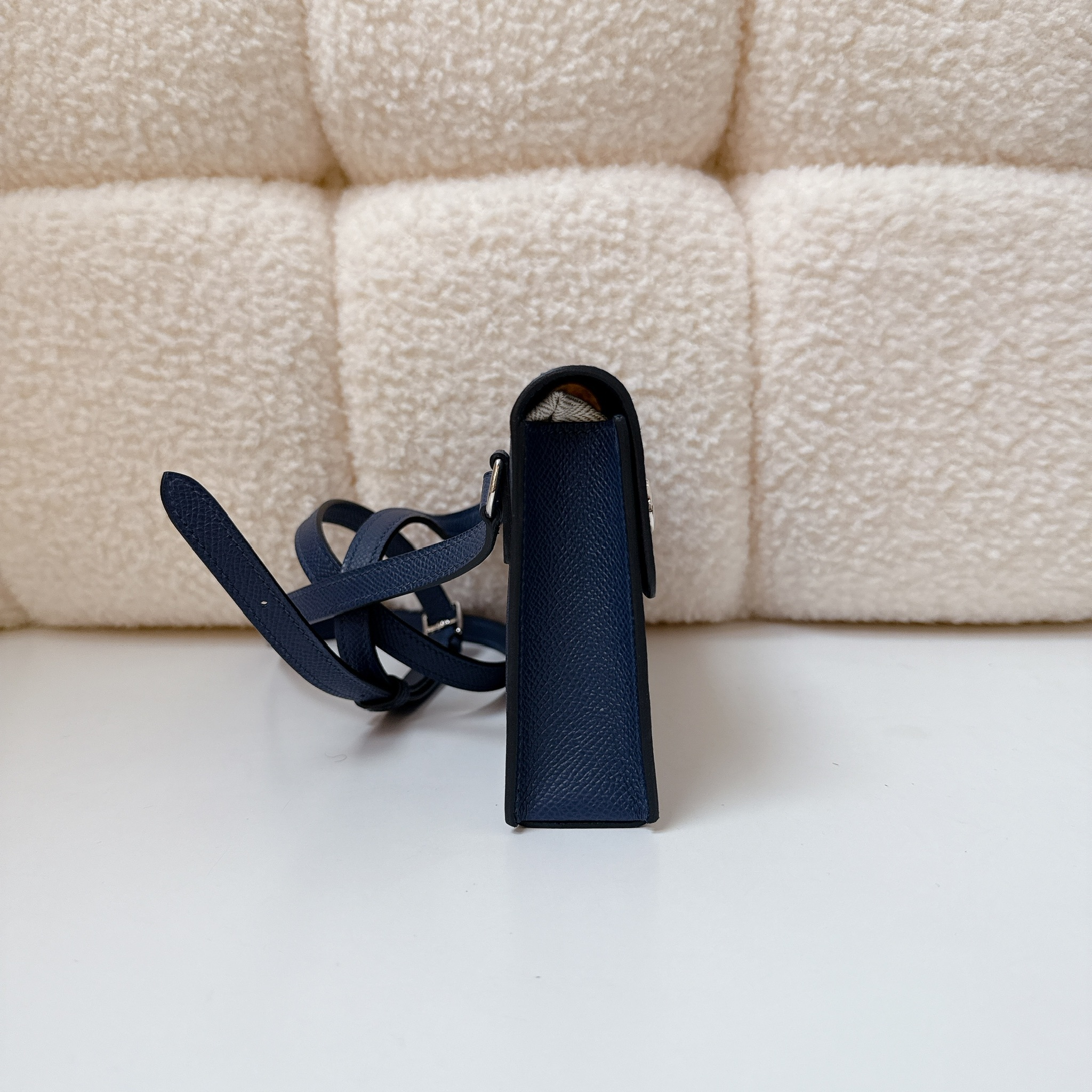 Hermès Hermesnap Wallet - Bleu Navy / SHW
