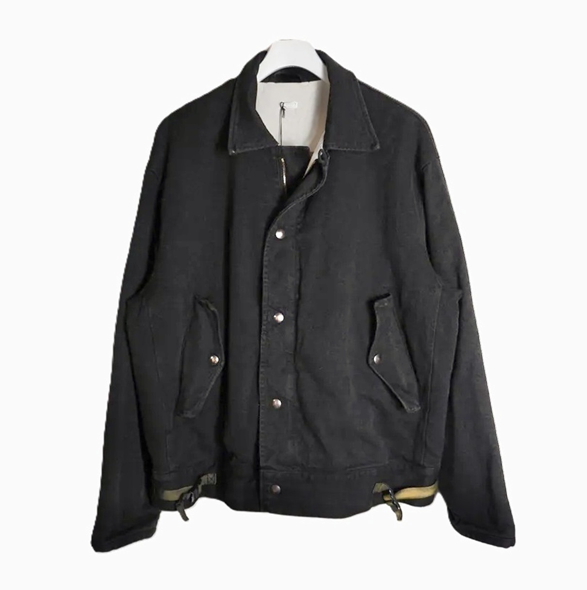 LAST PCS: A.PRESSE SILK NEP TYPE A-1 JACKET (25SAP-01-32H) - BLACK SIZE 2 PRE ORDER ITEM (預訂中)