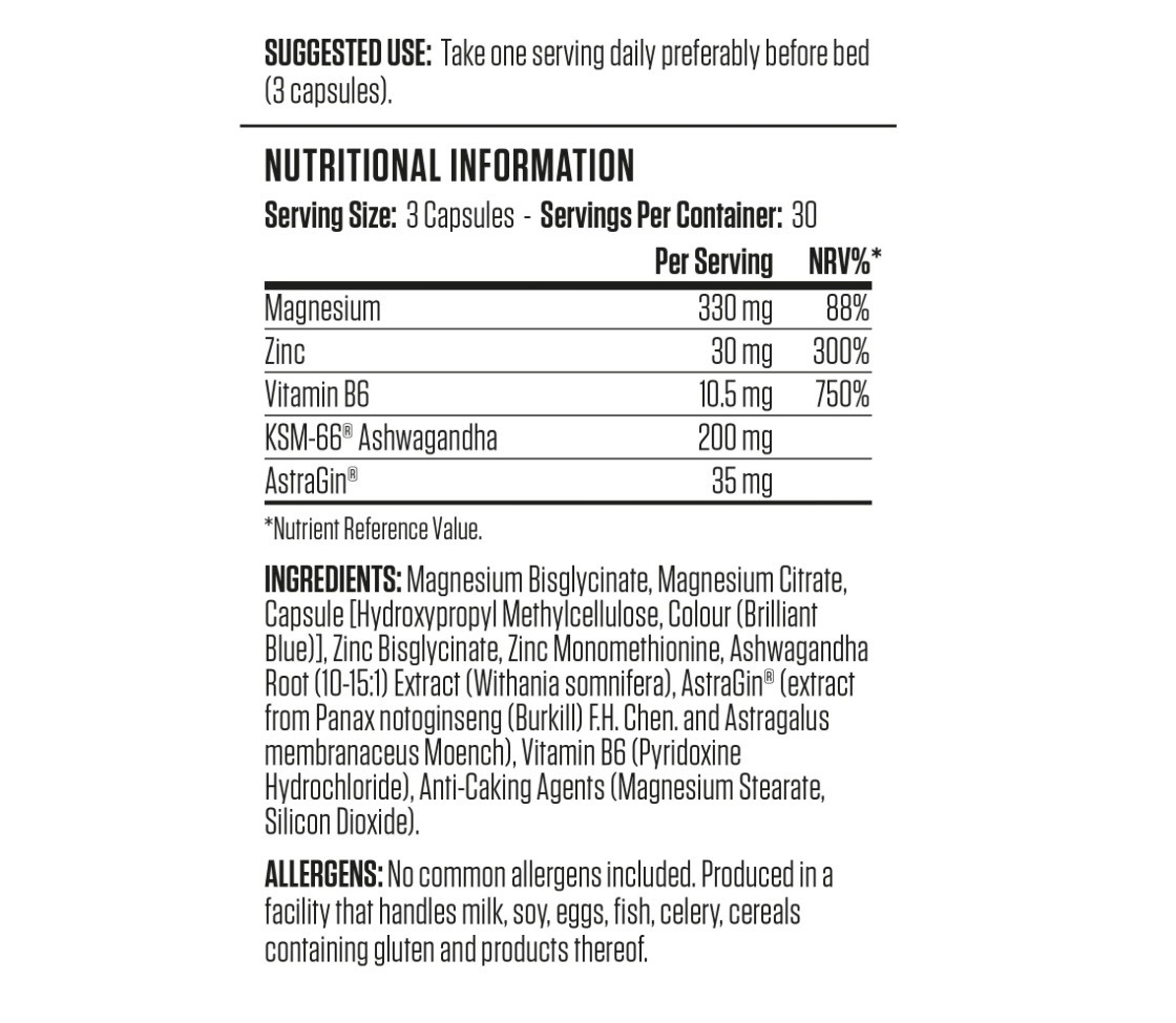 Applied Nutrition - ZMA (Zinc, Magnesium, Vitamain B6)