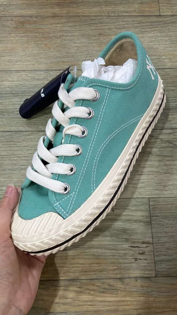 ZX257 MLB 粉綠色NY logo平底鞋