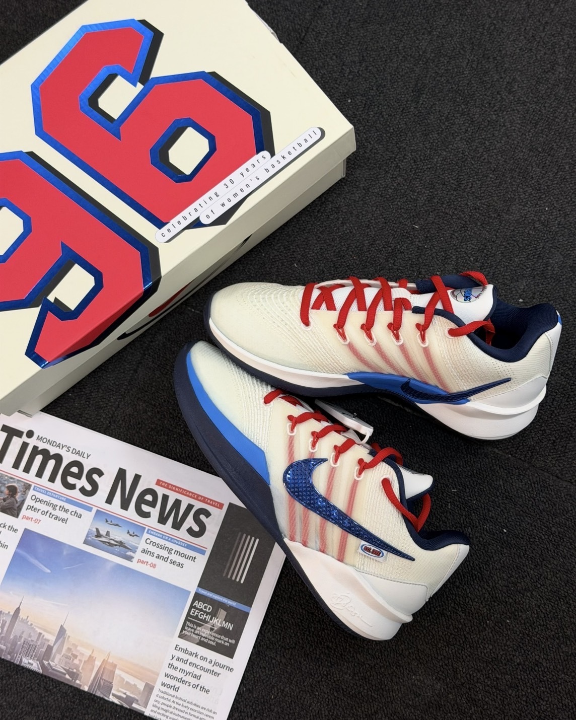 Nike Sabrina 3 "WNBA 30th Anniversary" 白紅藍 30週年限定 實戰籃球鞋 運動鞋