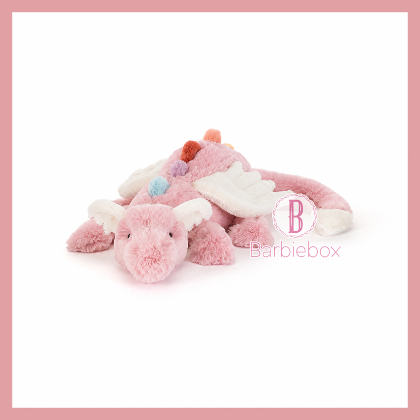 英國jELLYCAT|Duskrise Dragon Large 50cm 夢幻晚霞粉龍SUN2DD