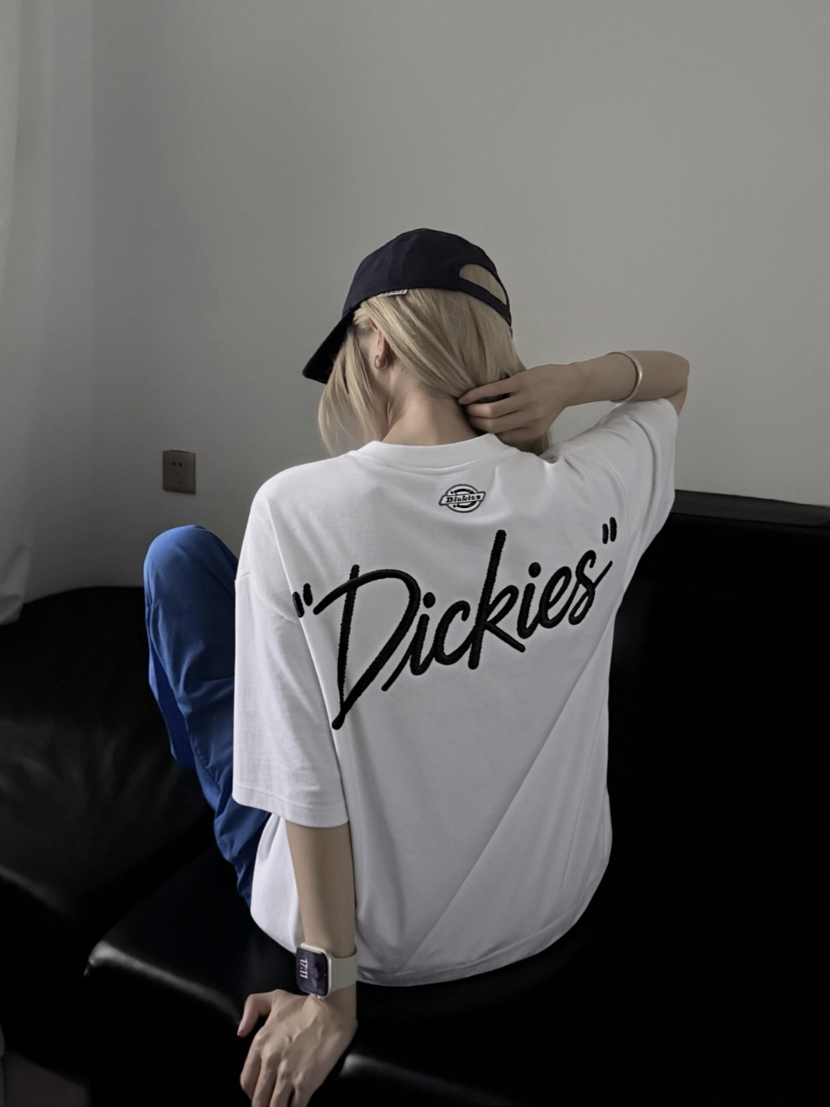 (預購）Dickies 背後刺繡 斜體字logo 美式 復古 重磅 純棉 短袖 共5色