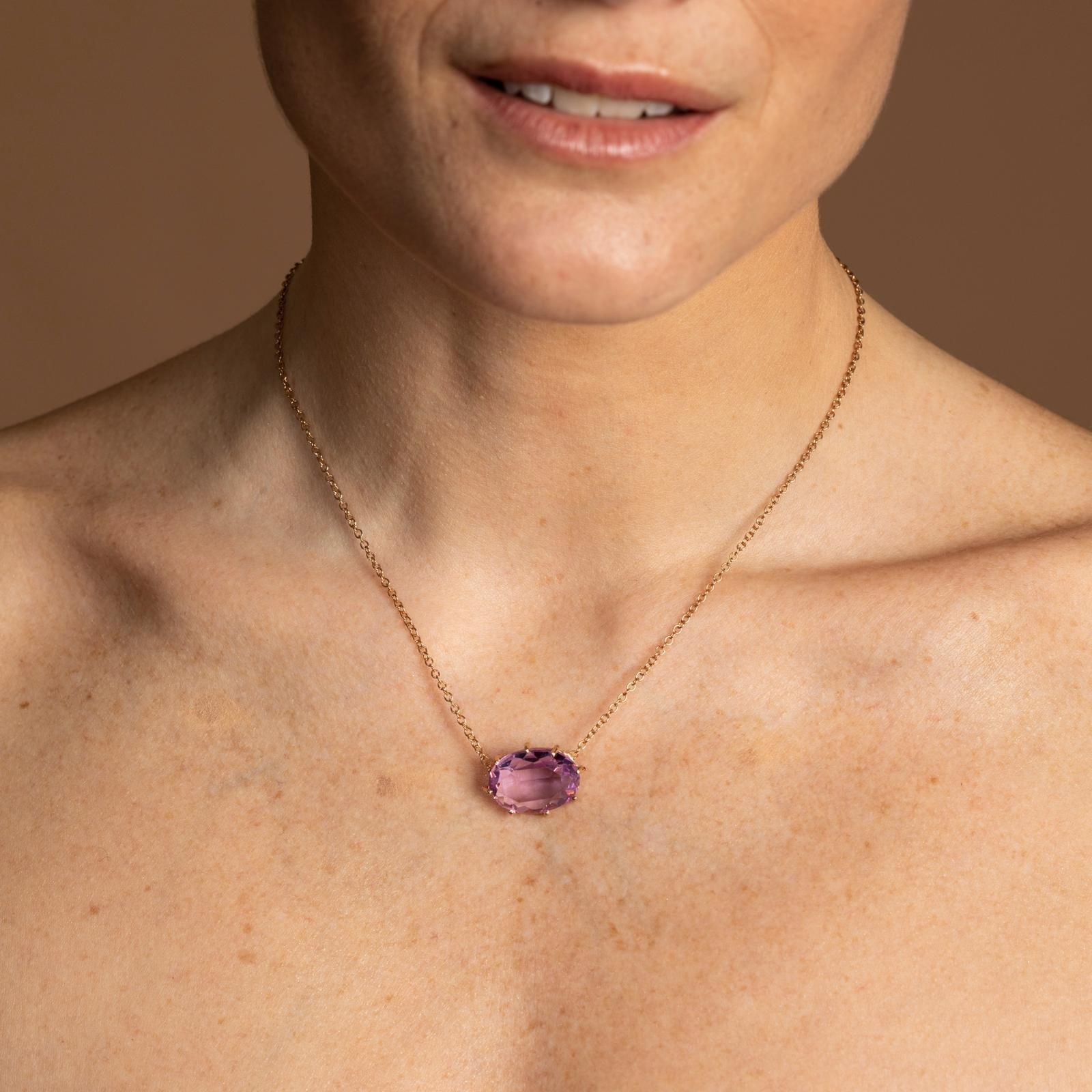 1TA0518-111 [TATABORELLO] OTTAVIA 項鍊 水晶 紫色 (EU)