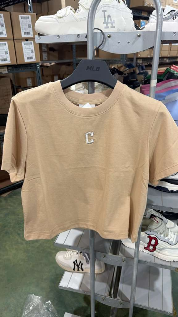 ZX269 MLB MLB C Logo 短版 Tee 杏色