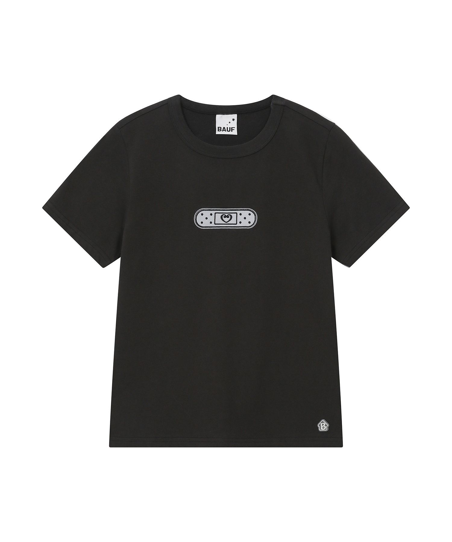 BAUF 滾邊 Logo 修身 T-Shirt 炭灰 BA26HS-WCH1F