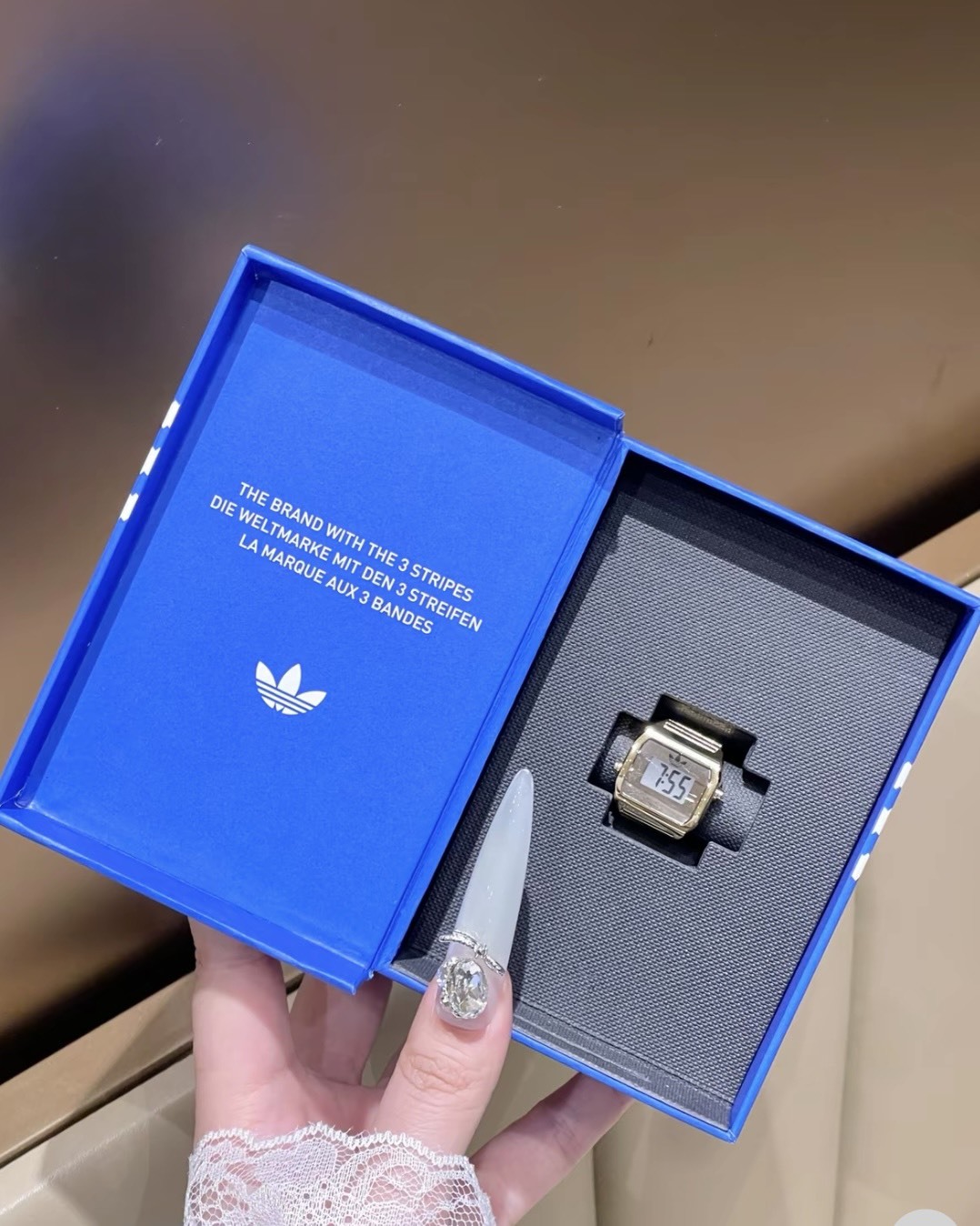 Adidas Originals x Timex 重磅聯名 Digital Two Ring 戒指手錶 石英機芯 不鏽鋼表 2色