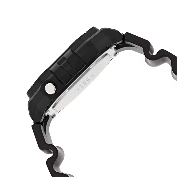 萬年鐘錶 - CASIO 卡西歐方形黑色電子錶 W-218H-1A   錶徑 : 43.2 MM
