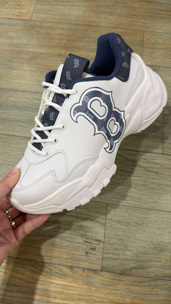 ZX199 MLB 白色藍暗花B logo老爹鞋