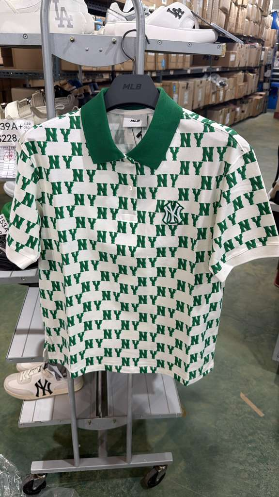 ZX277 MLB NY 白綠撞色 Tee SIZE XS