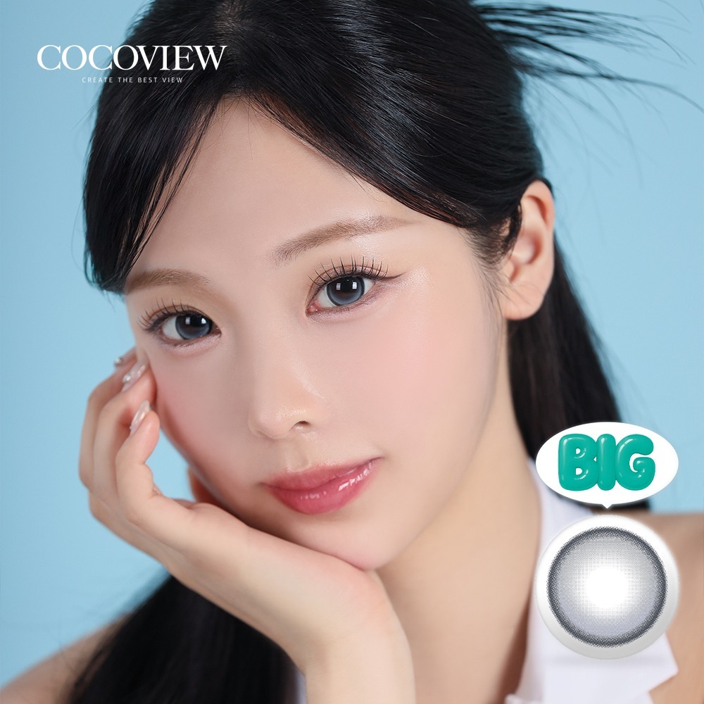 [月拋] Cocoview Ruri 1 Month Big Sillvia Gray｜彩妝隱形眼鏡｜每樽2片