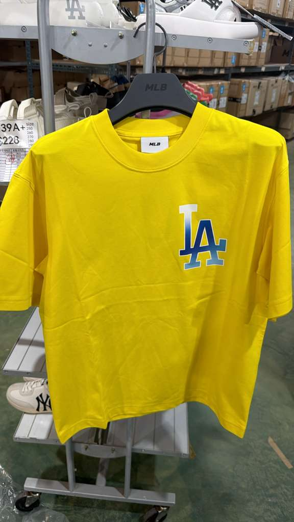 ZX283 MLB 黃色漸變LA logo TEE