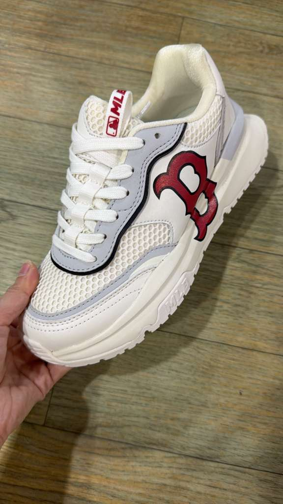 ZX339 MLB 白色B logo網面厚底老爹鞋