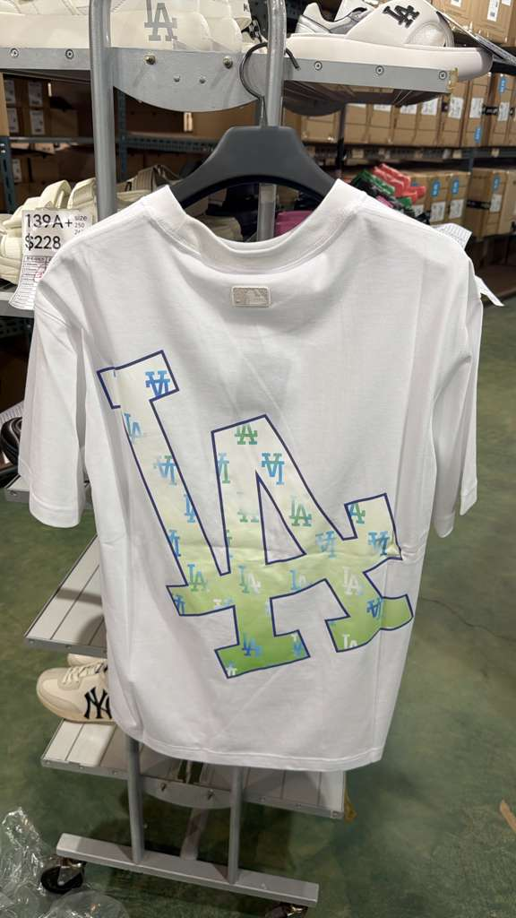 ZX285 MLB 白色漸變LA logo TEE