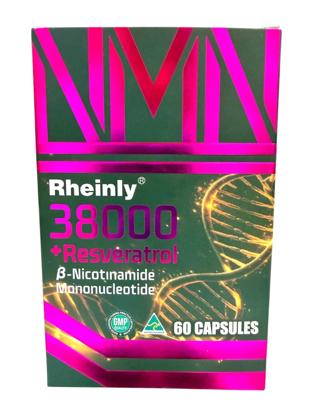 A43 Rheinly 萊茵 NMN 38000 (60粒裝) + 白藜蘆醇