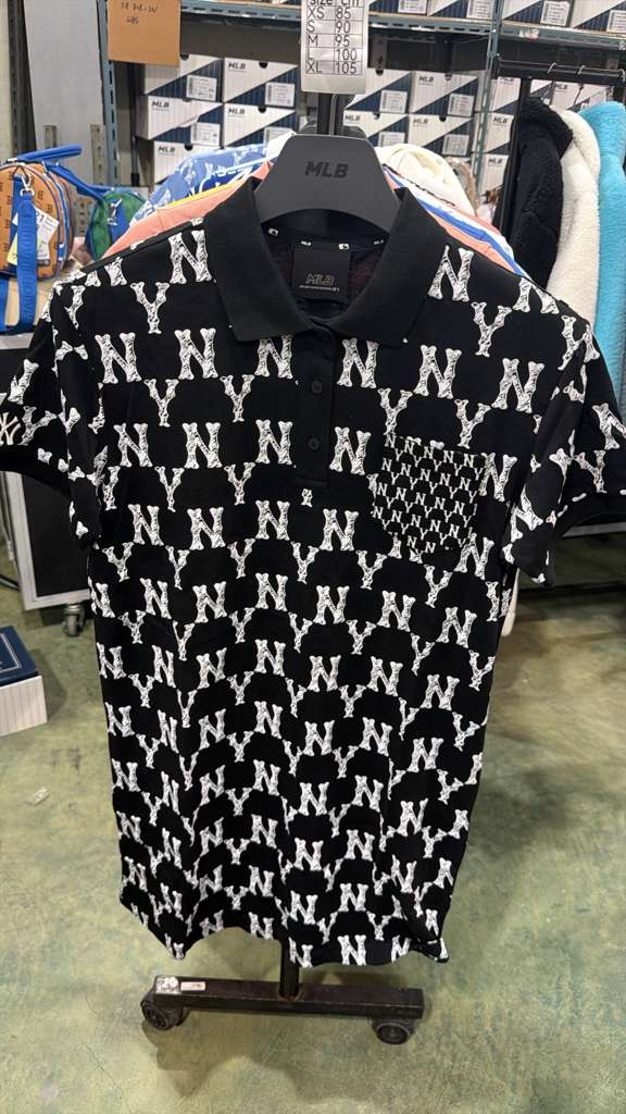 ZX357 MLB 黑色NY logo短袖連身裙 SIZE XS