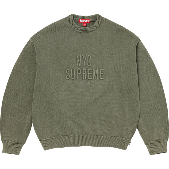 【Supreme】0509 WEEK 11 發售  Overdyed Raised Sweater