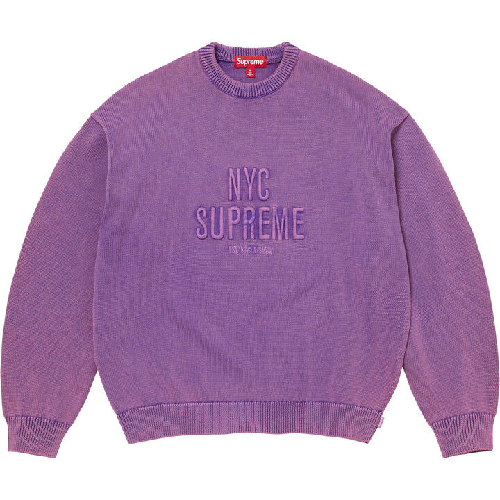 【Supreme】0509 WEEK 11 發售  Overdyed Raised Sweater