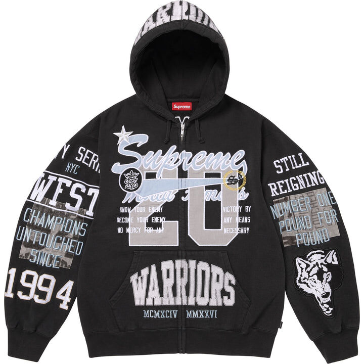【Supreme】0509 WEEK 11 發售   Warriors Appliqué Zip Up Hooded Sweatshirt