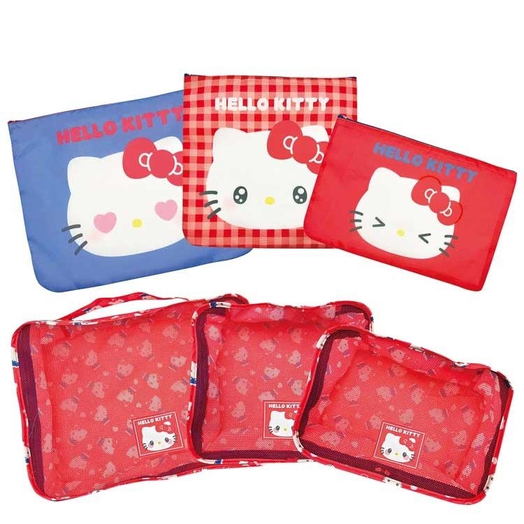 日本 Sanrio Hello Kitty 表情系列 - 多功能收納六件組