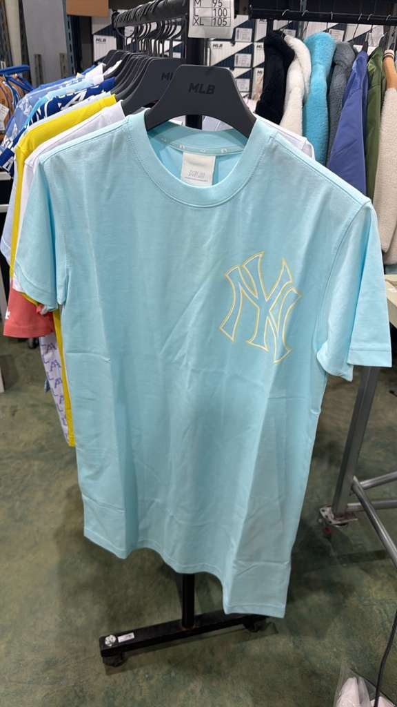 ZX361 MLB 藍色大NY logo TEE