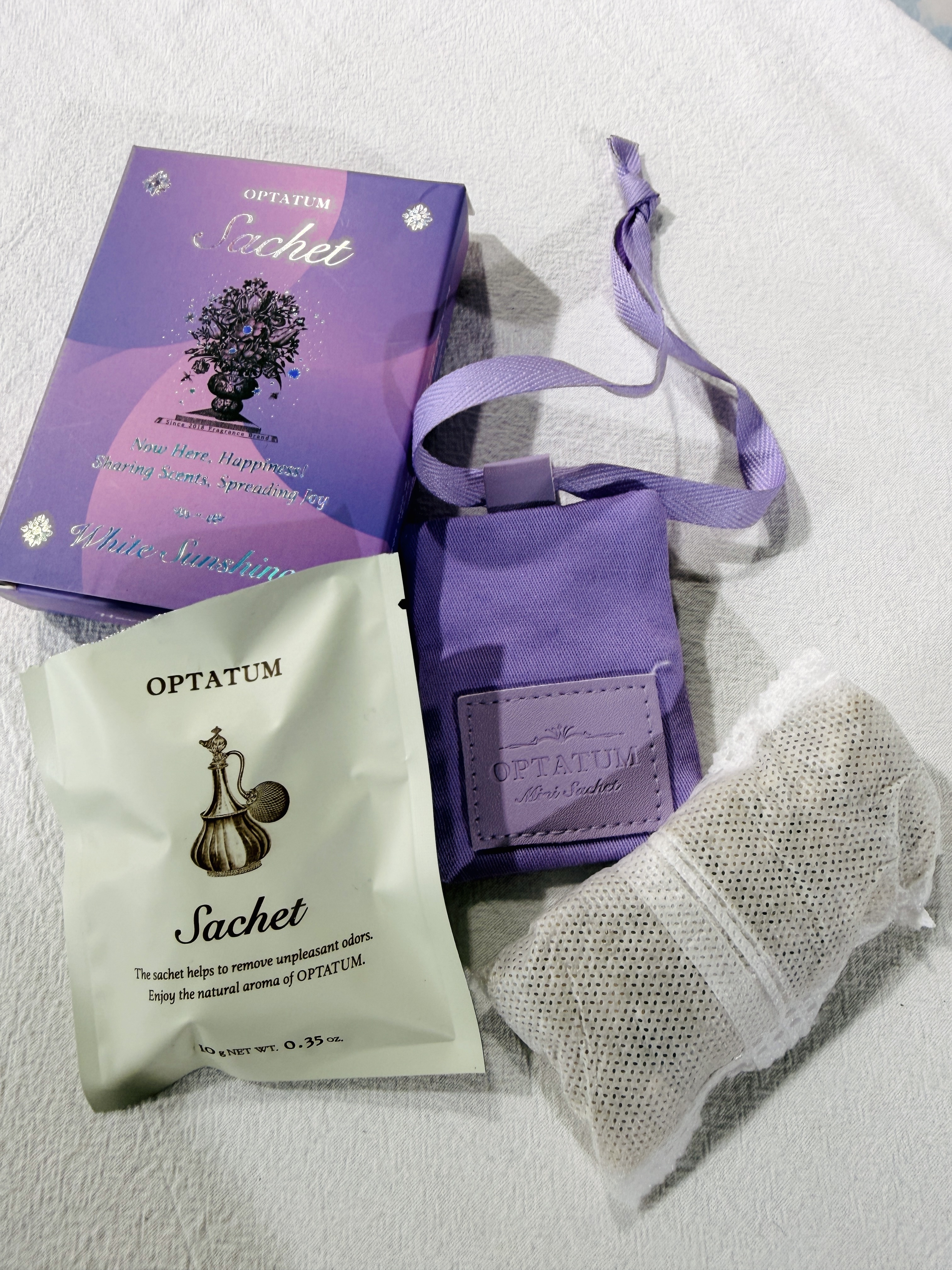 OPTATUM Sachet 【精緻香氛掛袋（香氛包）「溫暖陽光」的嗅覺體驗✔️陽光下曬過棉被般的溫暖✔️乾淨✔️明亮氣息✔️非常紓壓✔️】【今團26/5， 下午5點截單】不設退換