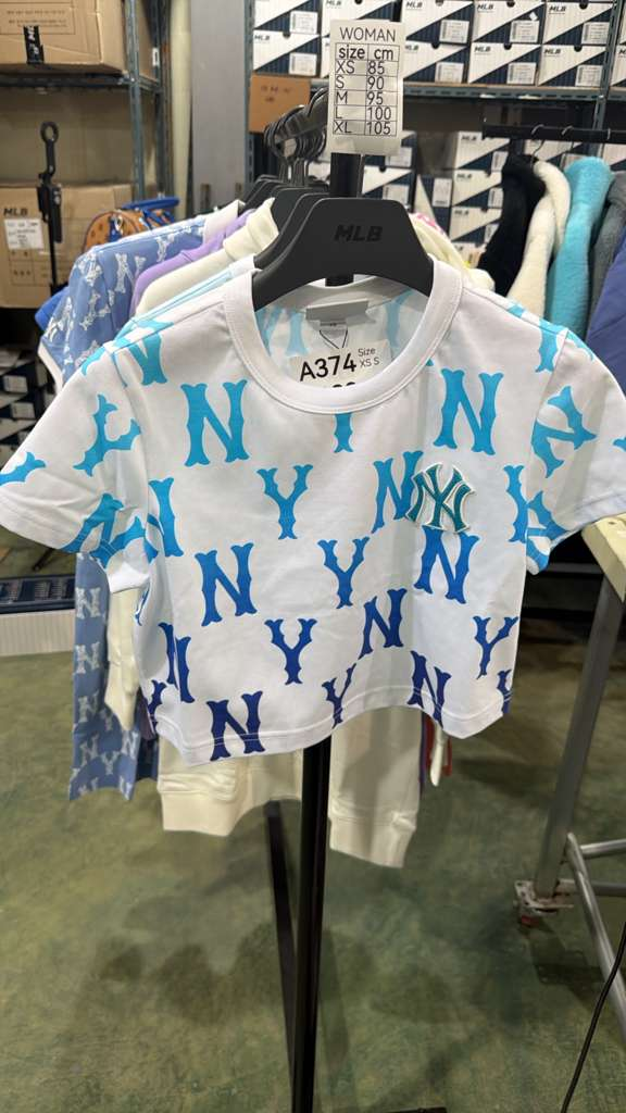 ZX374 MLB 藍紫白漸變NY logo TEE