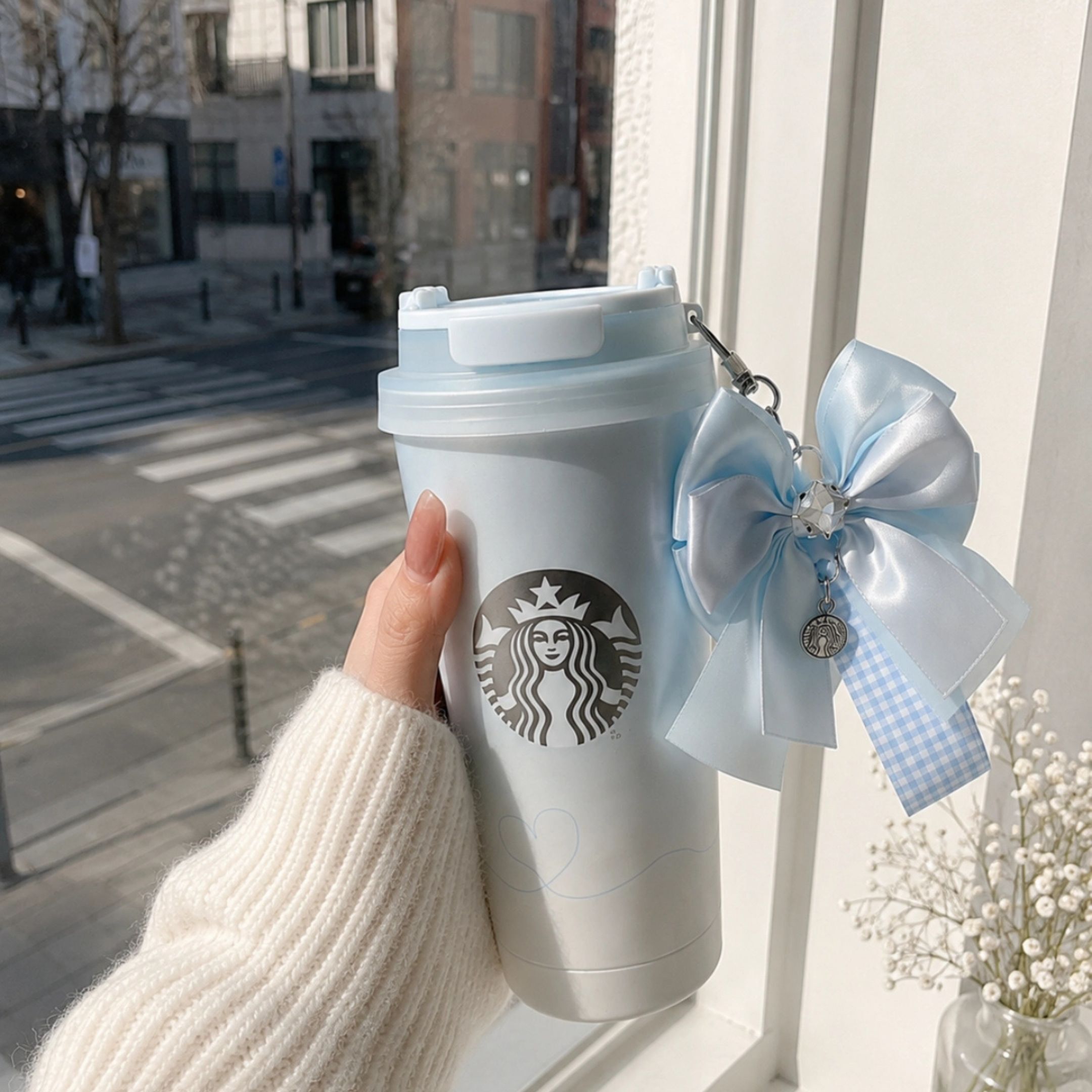 NICEDAY  星巴克 STARBUCKS 寶寶藍 星動告白系列 杯子