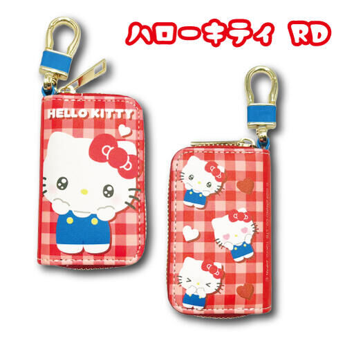 日本 Sanrio Hello Kitty 表情系列 - PU皮鎖匙包
