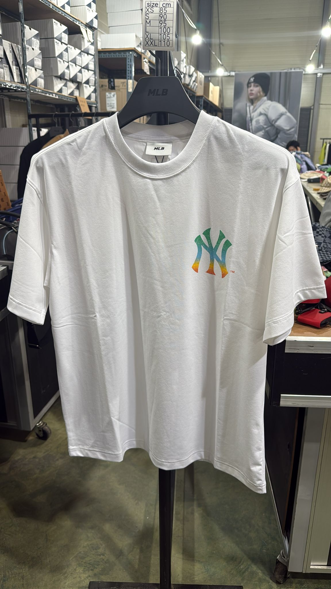 ZX421 MLB 白色漸變NY logo TEE