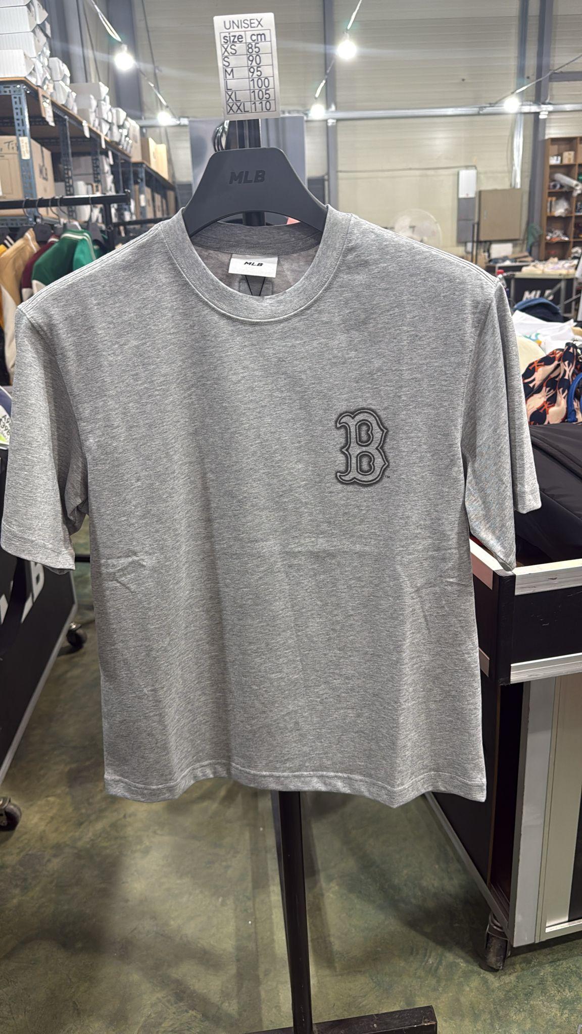 ZX423 MLB 灰色B logo TEE