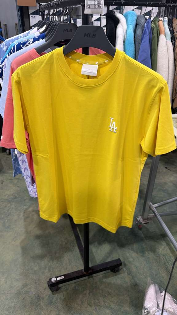 ZX363 MLB 黃色大LA logo TEE