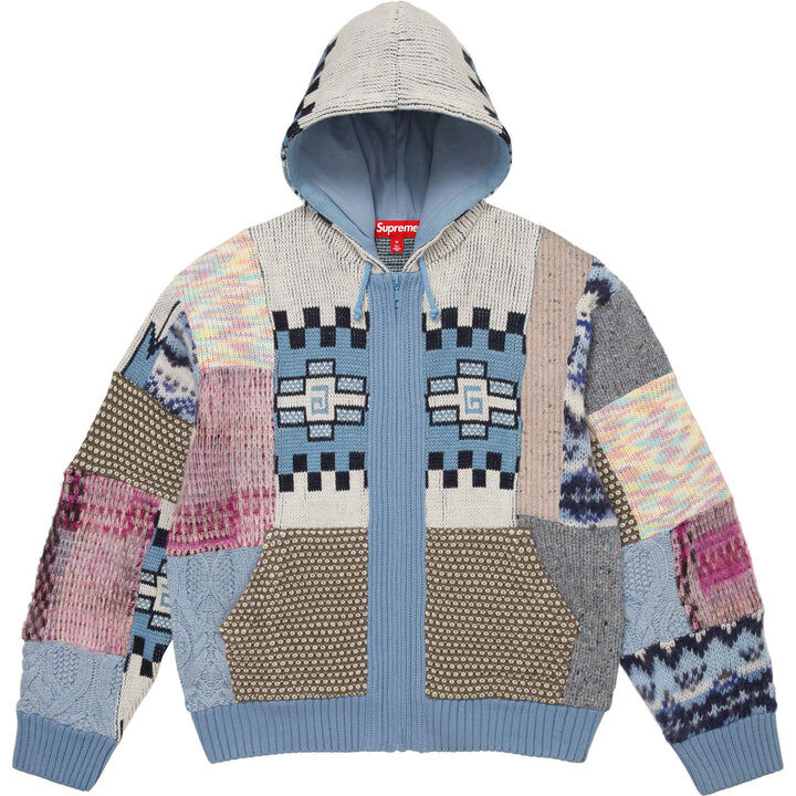 【Supreme】0516 WEEK 16 發售 Patchwork Zip Up Hooded Sweater