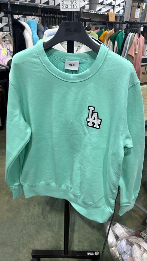 ZX324 MLB 綠色LA logo長袖衛衣