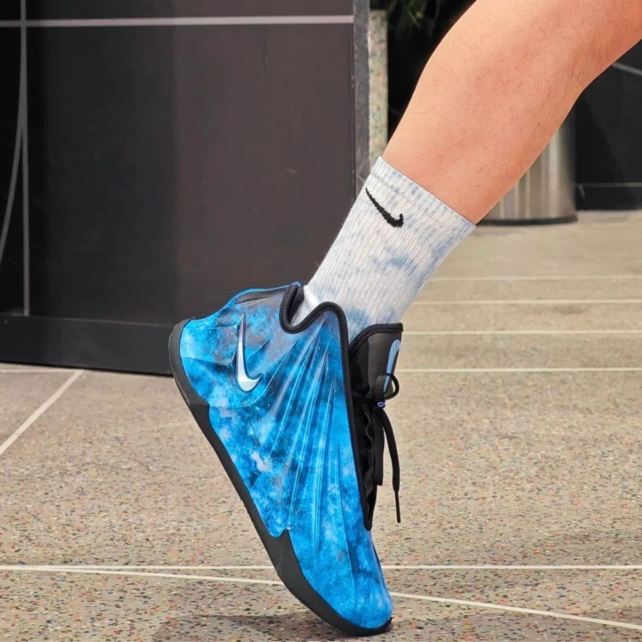 NICEDAY 現貨 NIKE G.T. FUTURE CHBL  Aurora Blue 藍黑 星空 銀河  實戰 籃球鞋 IH1109-400
