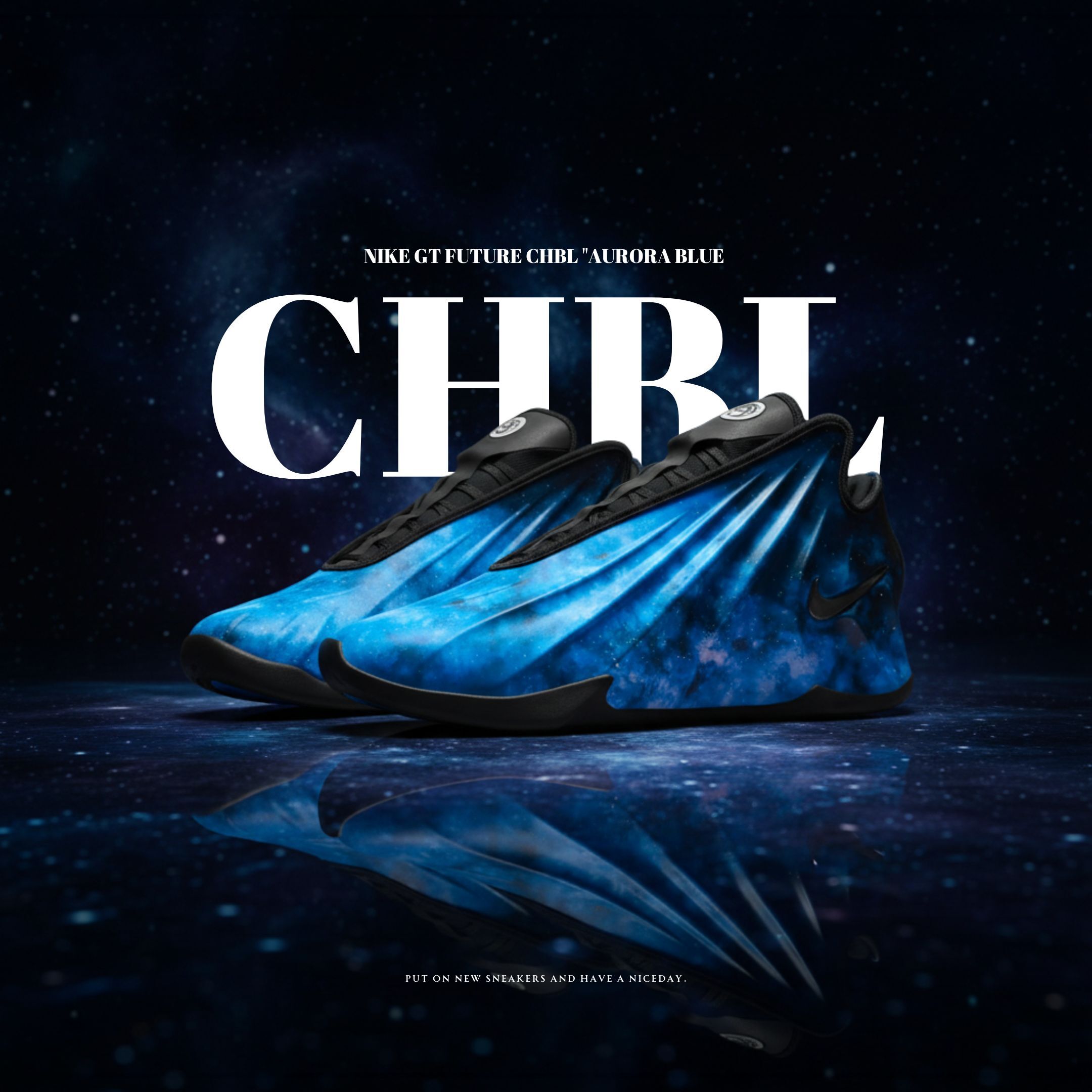 NICEDAY 現貨 NIKE G.T. FUTURE CHBL  Aurora Blue 藍黑 星空 銀河  實戰 籃球鞋 IH1109-400