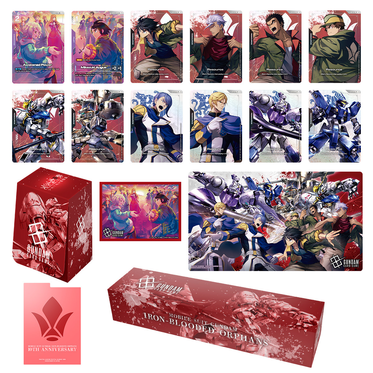 全新現貨 GUNDAM CARD GAME GCG プレミアムグッズセット-機動戦士ガンダム 鉄血のオルフェンズ- 高達咭牌遊戲 豪華配件套裝 鐵血的孤兒 [PB-02] Premium Accessory Set -Mobile Suit Gundam IRON-BLOODED ORPHANS- [PB02] 行版